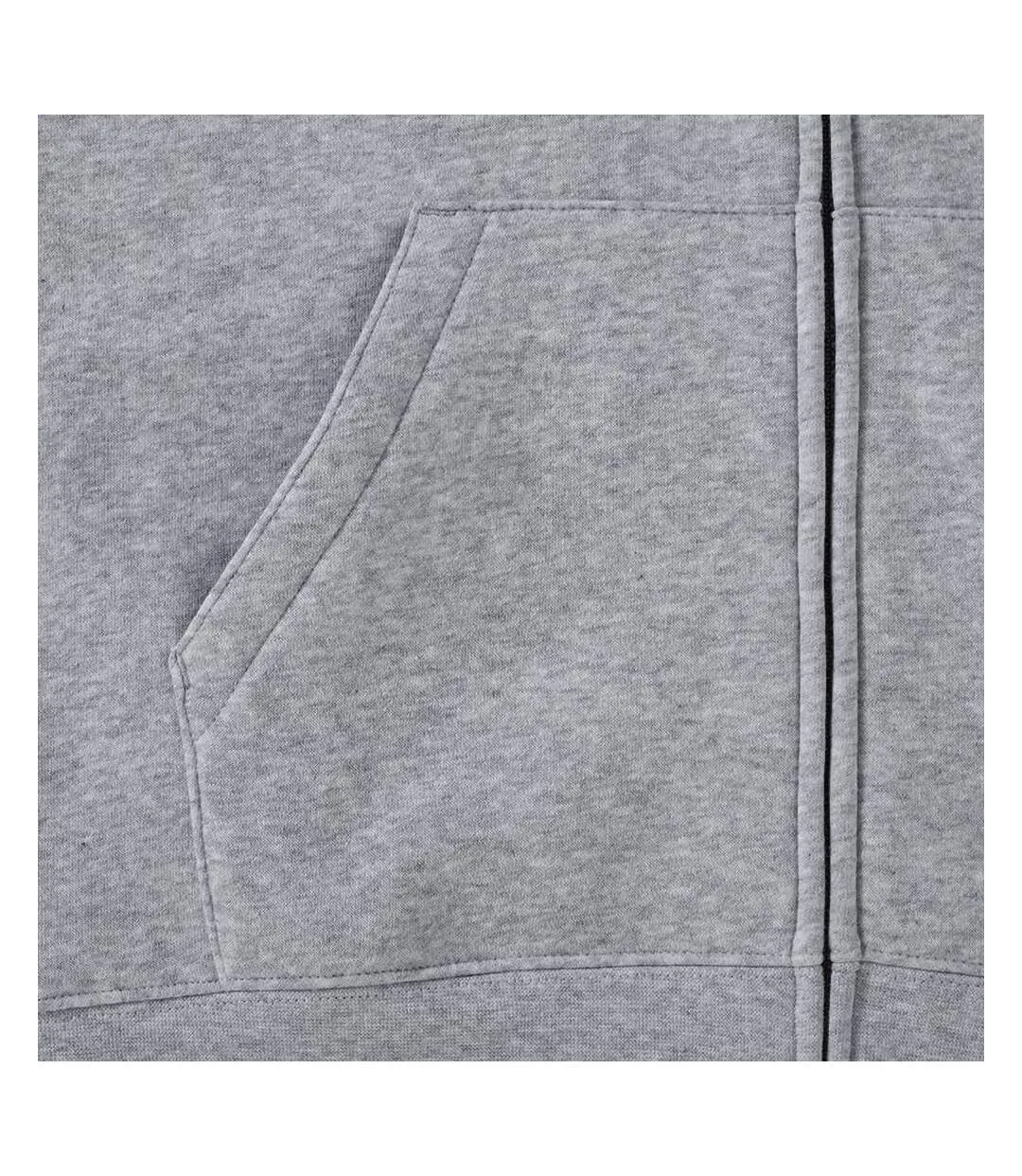 Russell lightweight gray men's authentic hooded jacket